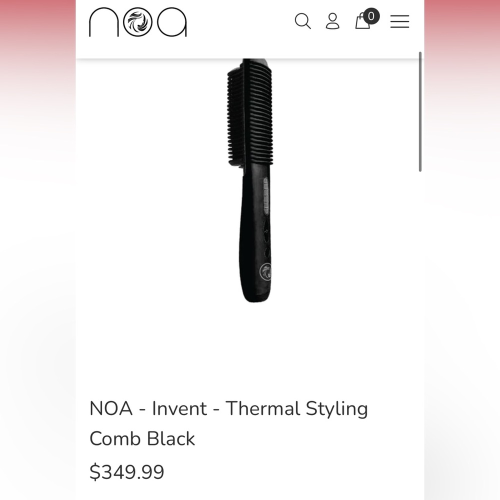 NWOT!  NOA thermal styling comb